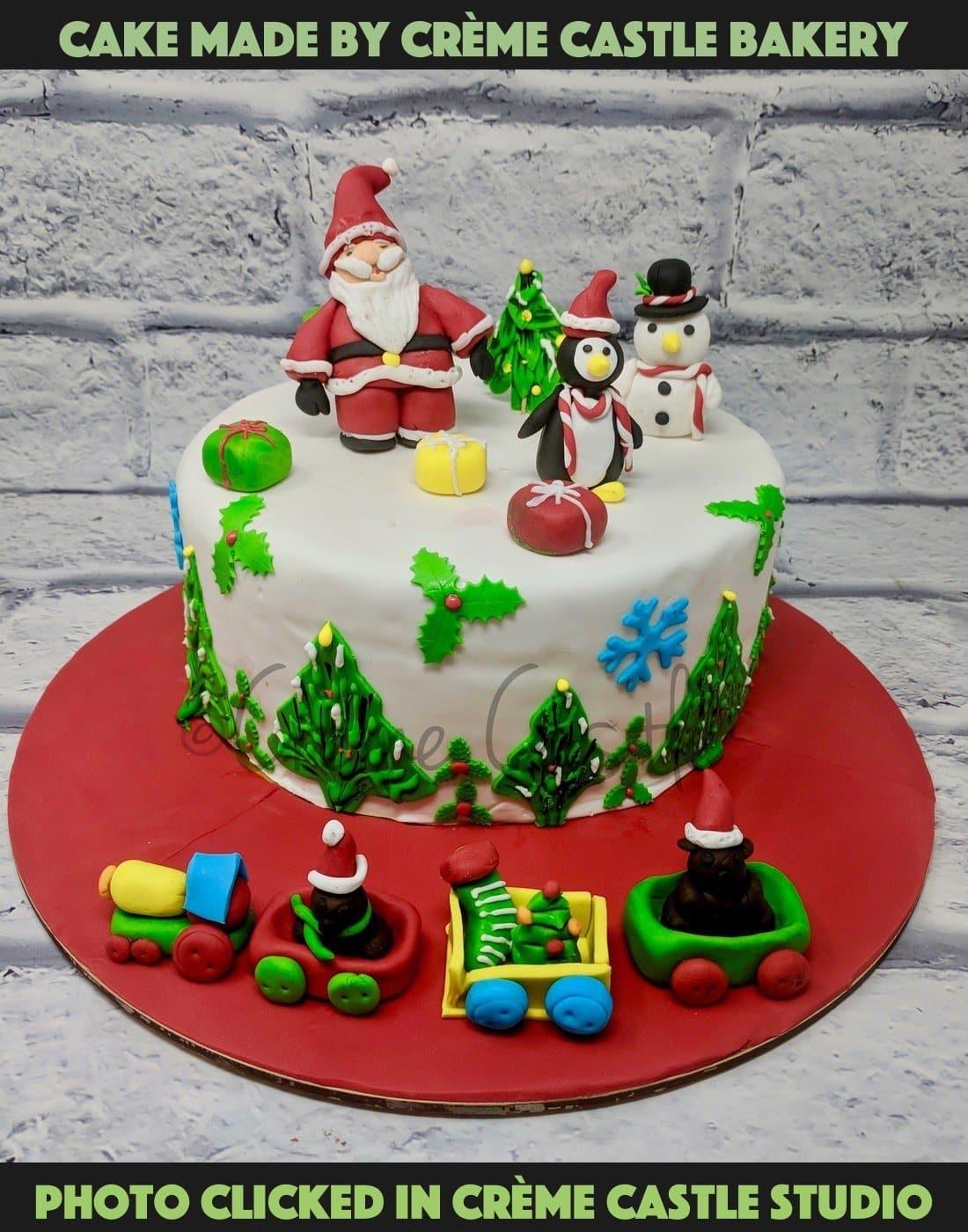 Buy Christmas Cake Online – Creme Castle