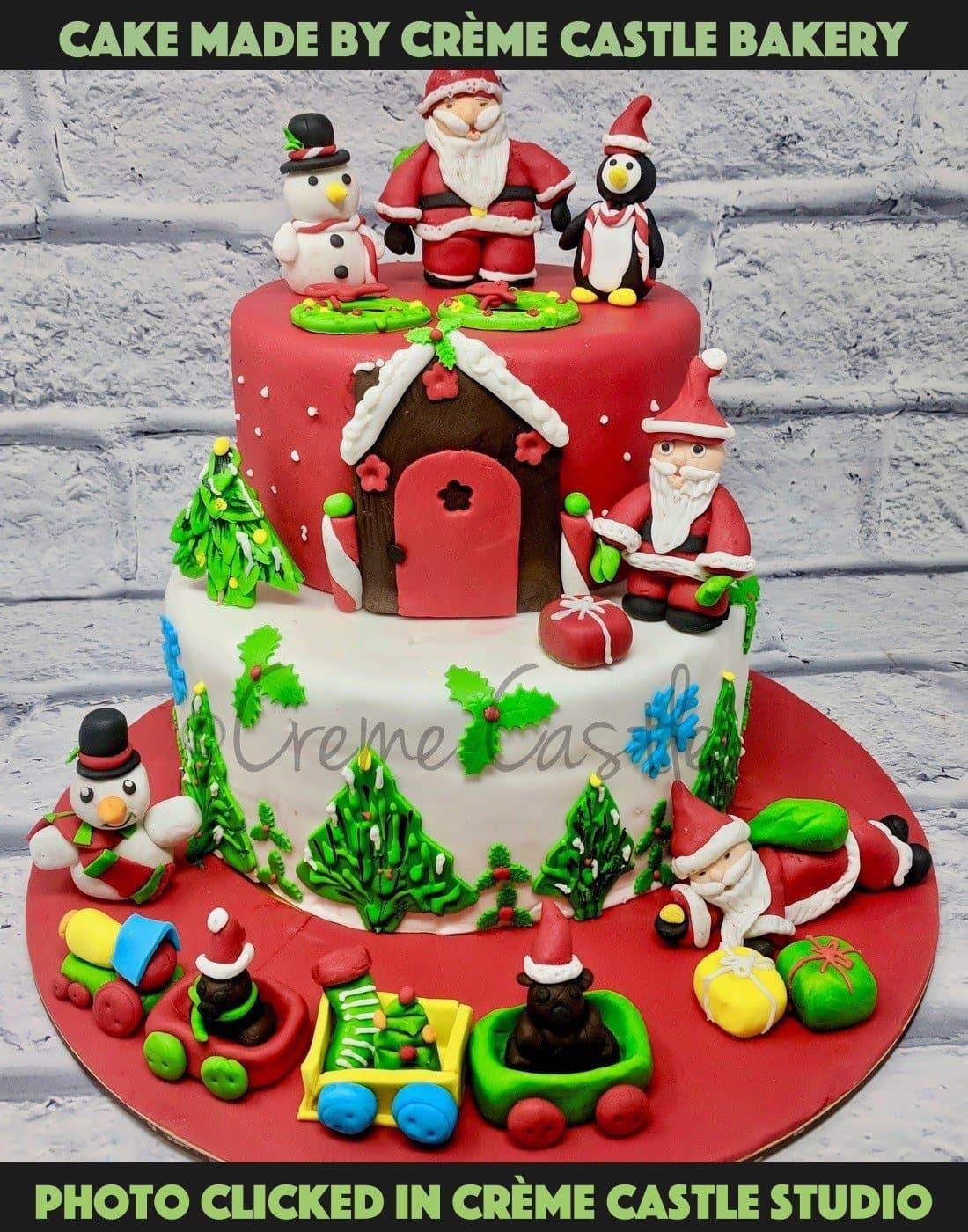 Buy Christmas Cake 3 Online – Creme Castle