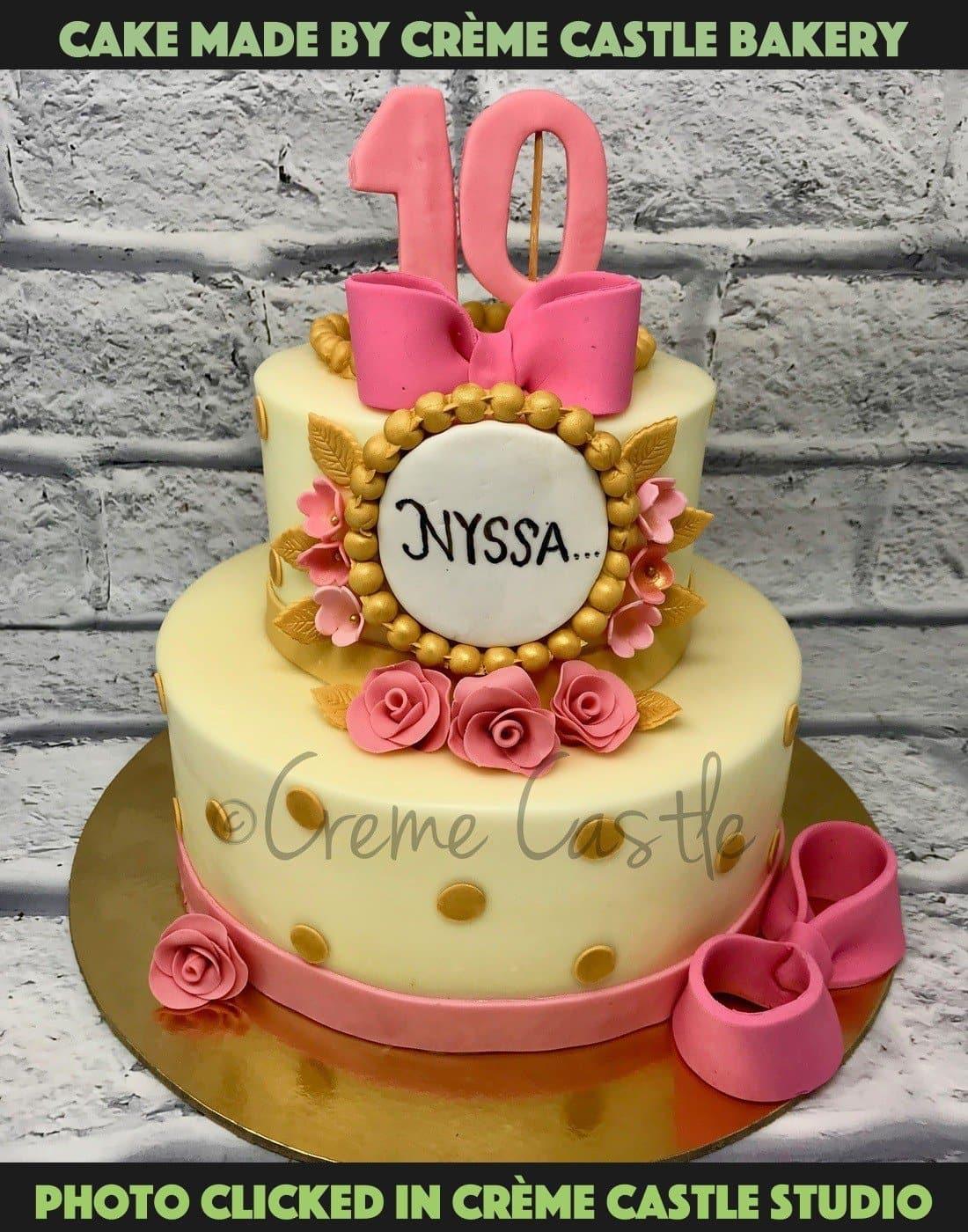 1st Birthday Cake for Baby Girl. Princess Cake. Noida & Gurgaon ...