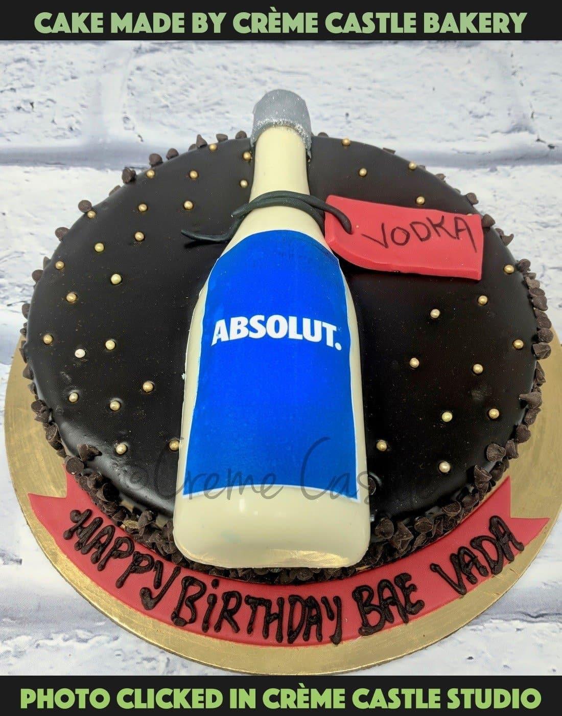 Bottle Shape Cake