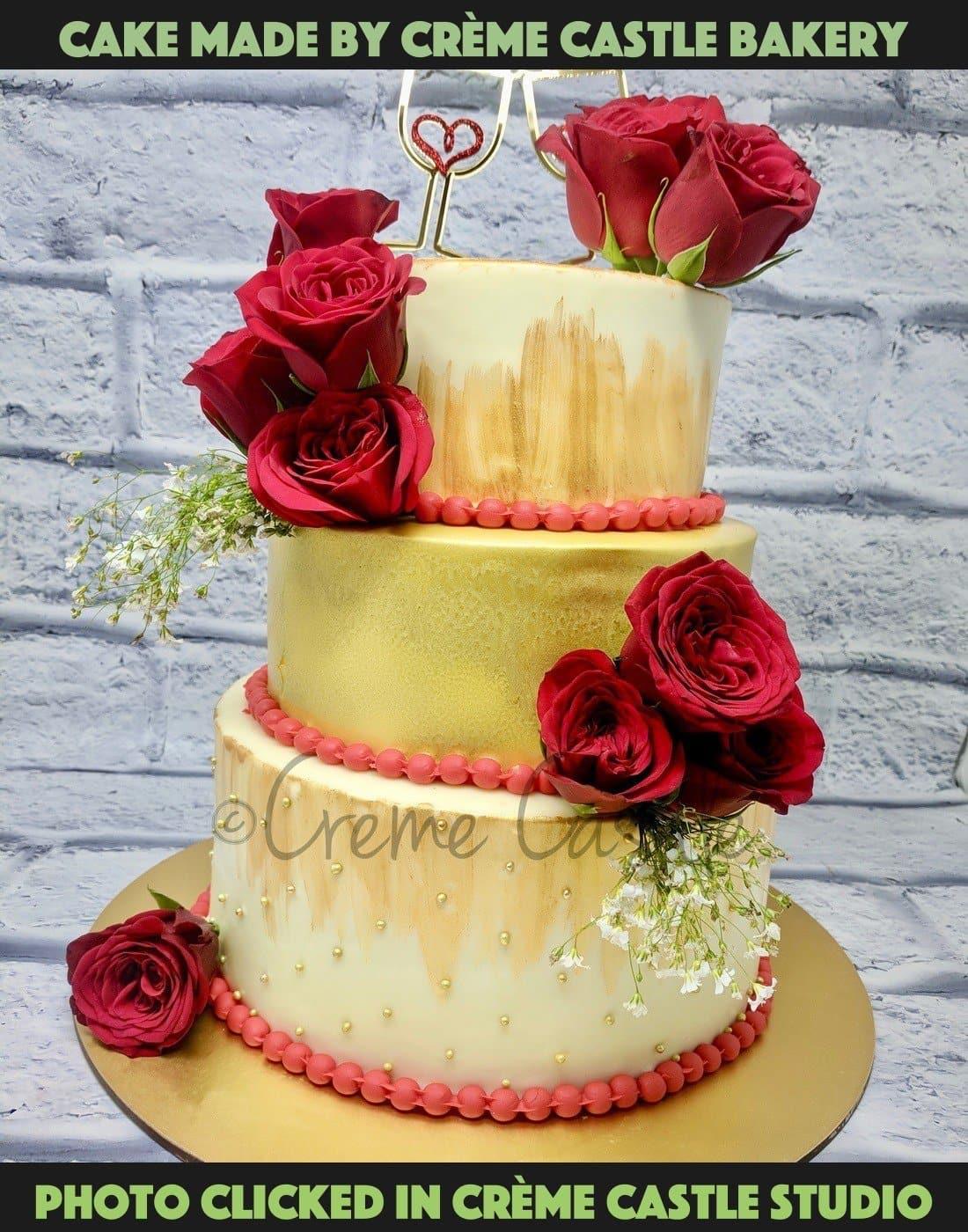 Engagement cake – Creme Castle