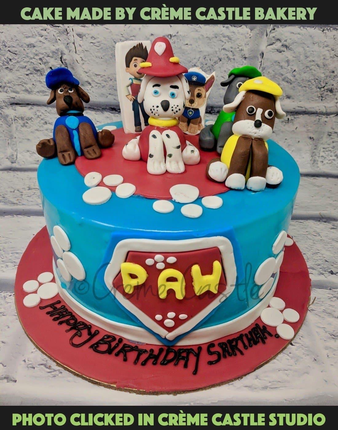 Paw Patrol Family Cake. Dogs Patrol. Noida & Gurgaon – Creme Castle