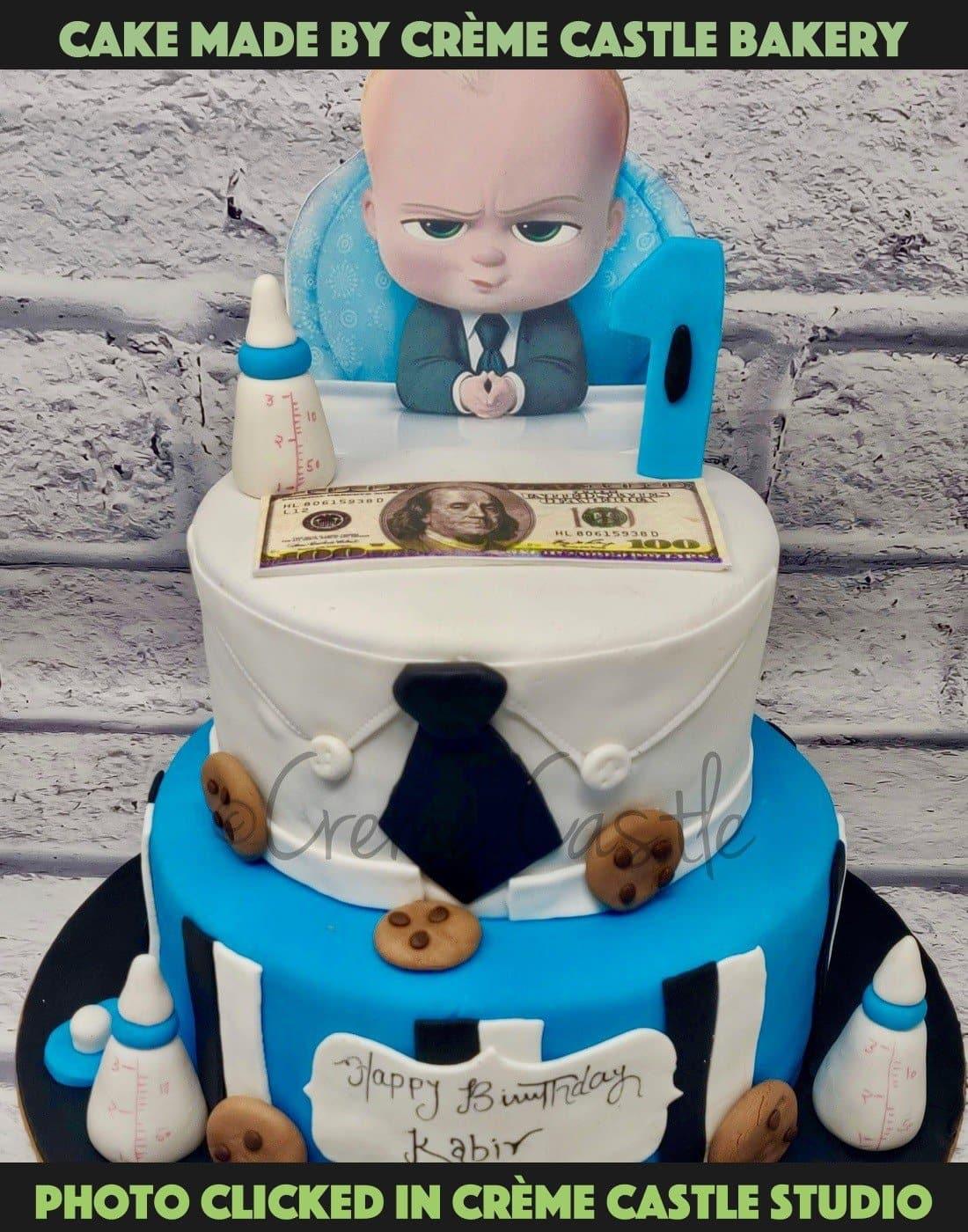 Boss Baby Cake Creme Castle It's really important to send someone an for your comfort, we have listed some unique happy birthday gifs that are really interesting and attractive. boss baby cake