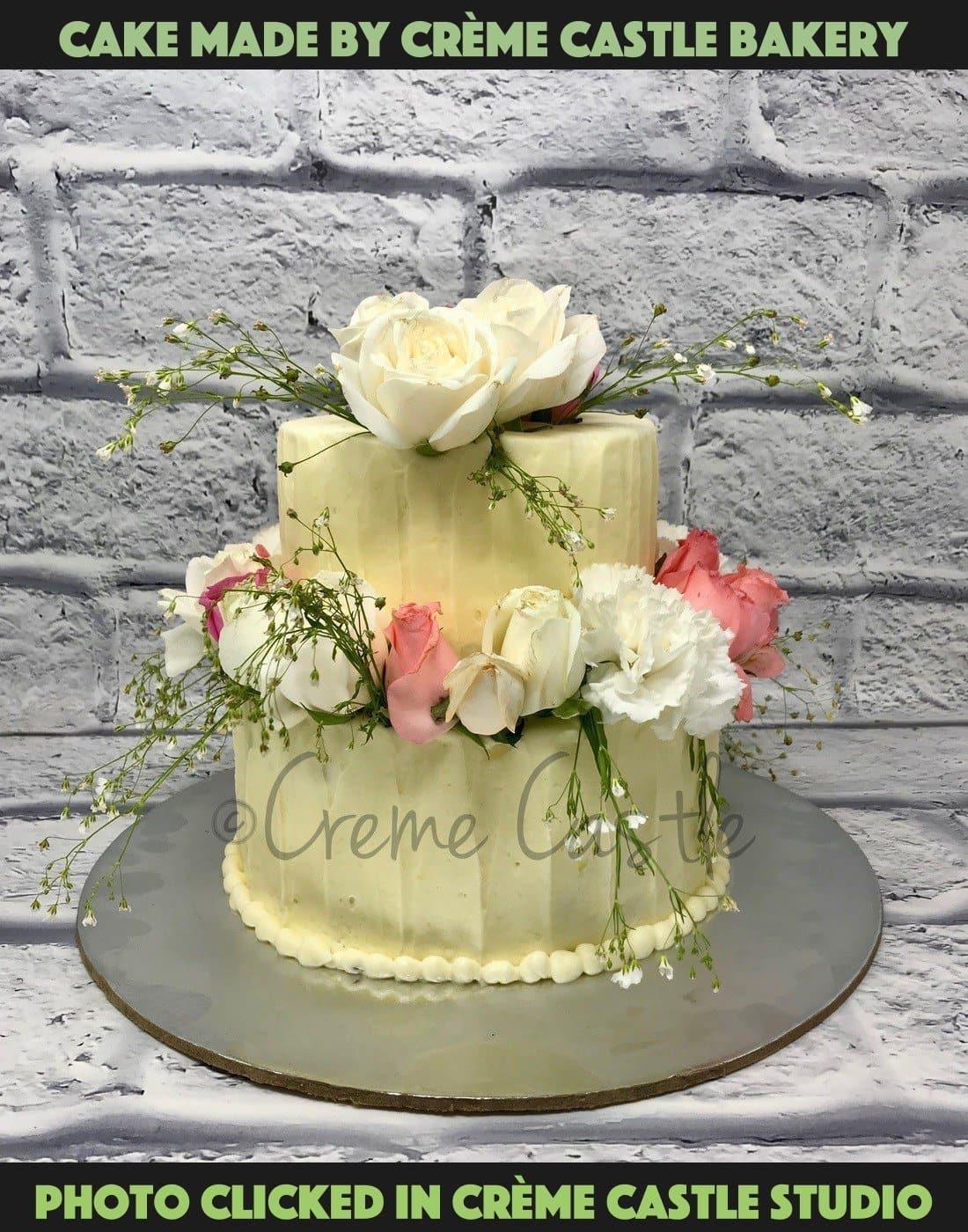 Butter Cream Floral Cake. Wedding Cake. Engagement Cake. Noida ...