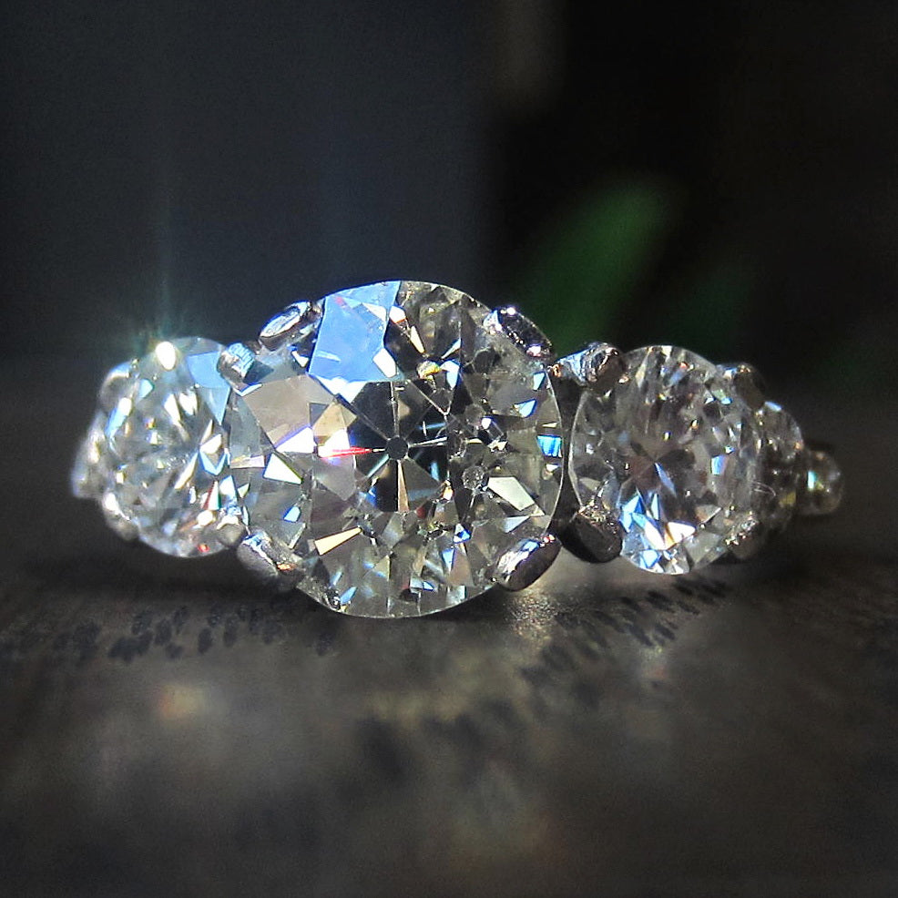 Today, Tomorrow, Forever: Three Diamond Vintage Engagement ...