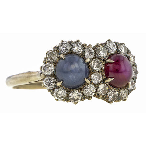 Art Deco Elegance: Star Sapphire Engagement Ring of the Week