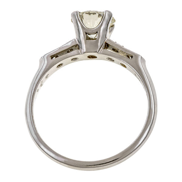 Vintage Engagement Ring, RBC 1.05ct.