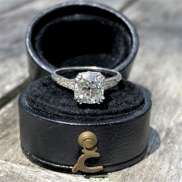 Vintage Engagement Ring, Old Mine 1.45ct.