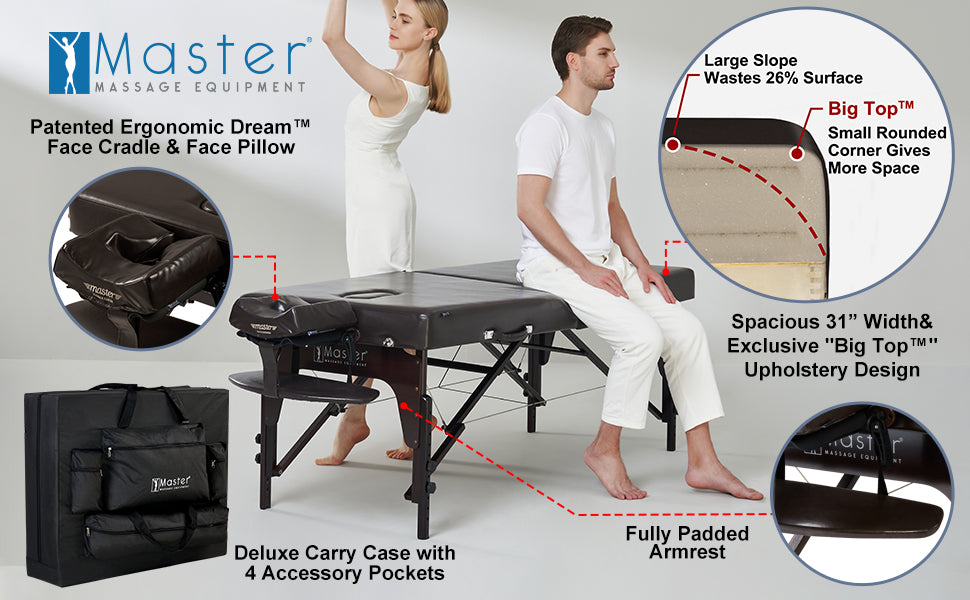 Our mission is to provide professional massage therapists with the best therapeutic equipment in order to deliver outstanding results and experience. Get your Master Supreme portable beauty bed today and join our family of satisfied customers!