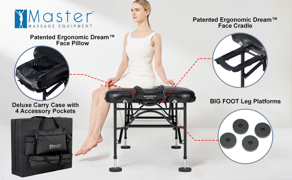 Deluxe Foldable Massage Table Package Includes Everything You Need