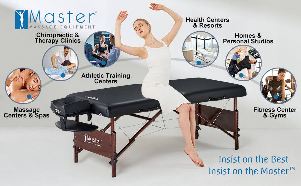 Get ready to treat your clients to the perfect massage experience with our 30” Full Size Portable Massage Tables. Perfect for a variety of styles, they offer an expansive work area and luxurious 3" Small Cell Foam™ Big Top™ Antibacterial Upholstery that's sure keep them comfortable and relaxed!