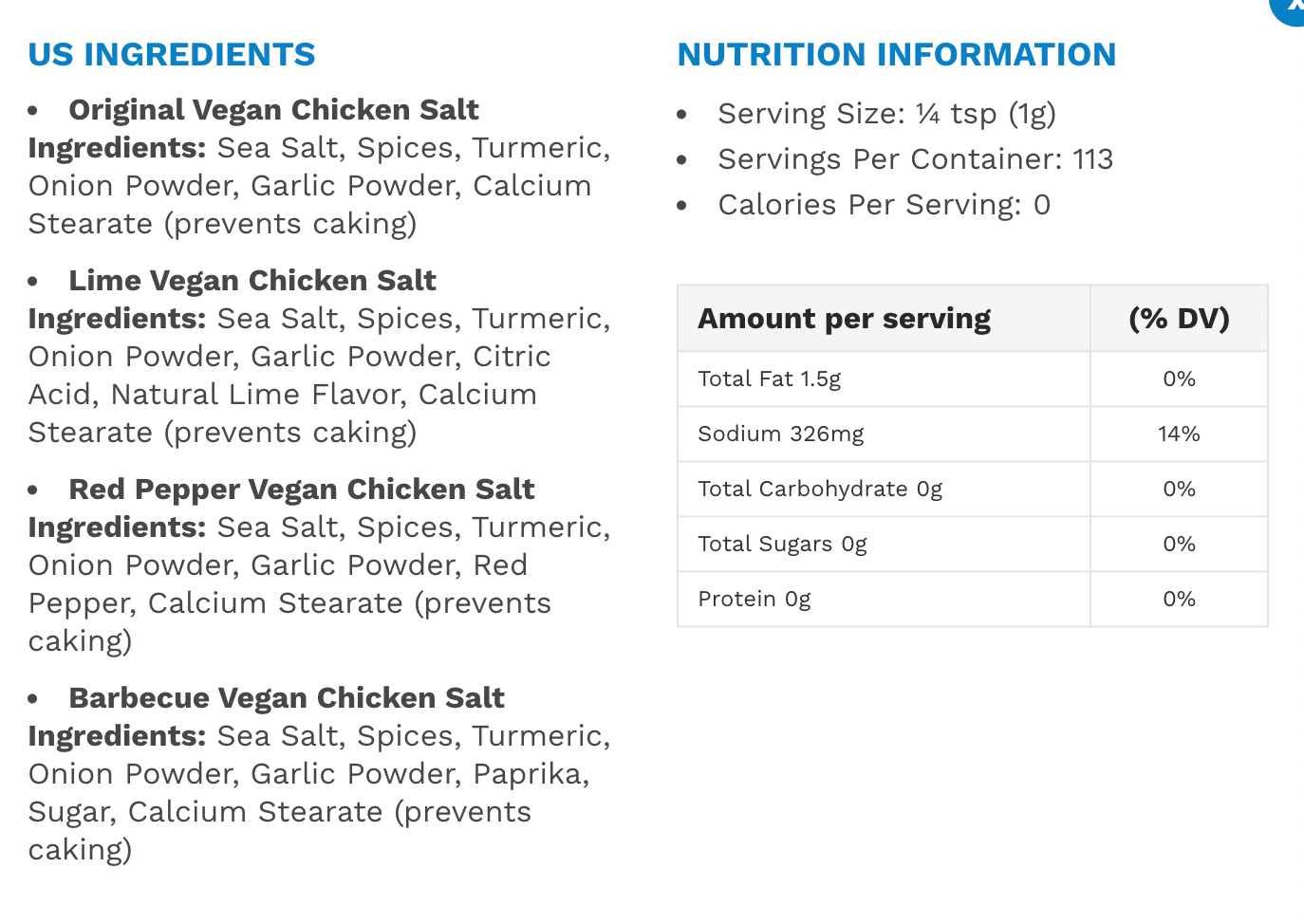 Vegan Chicken Salt LOW SODIUM - JADA SPICES - MSG FREE, GLUTEN FREE. – JADA  Brands