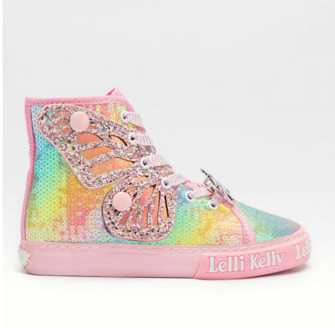 Lelli Kelly Unicorn Wings - Sequin Mid High Top Trainer