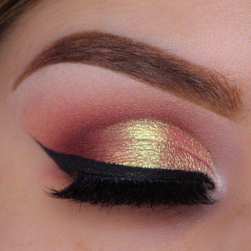 cranberry red eyeshadow