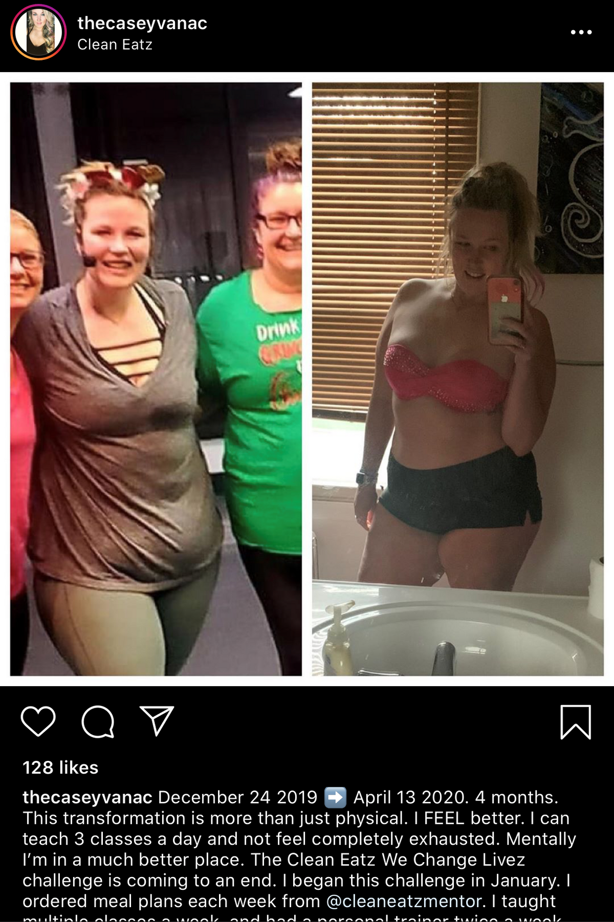 Before and After Clean Eatz Weight Loss Success Story