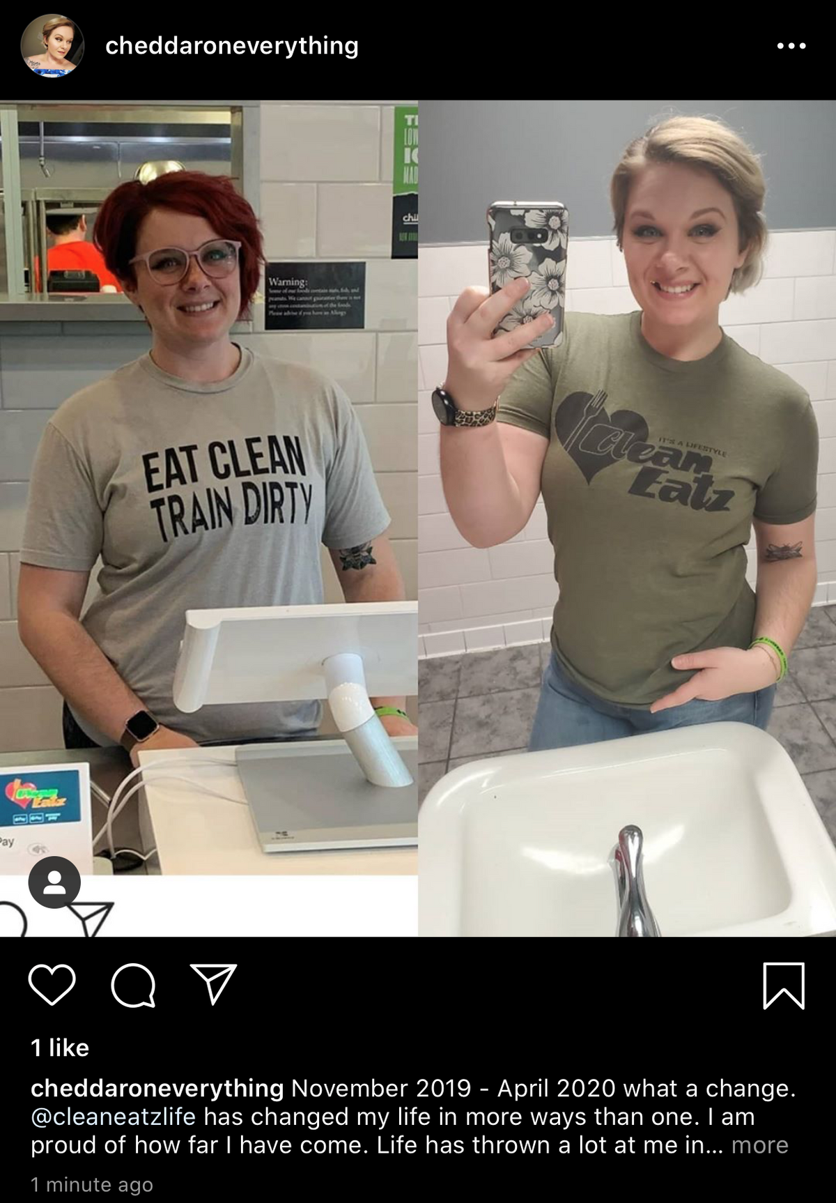 Clean Eatz We Change Livez Weight Loss Challenge Before and After