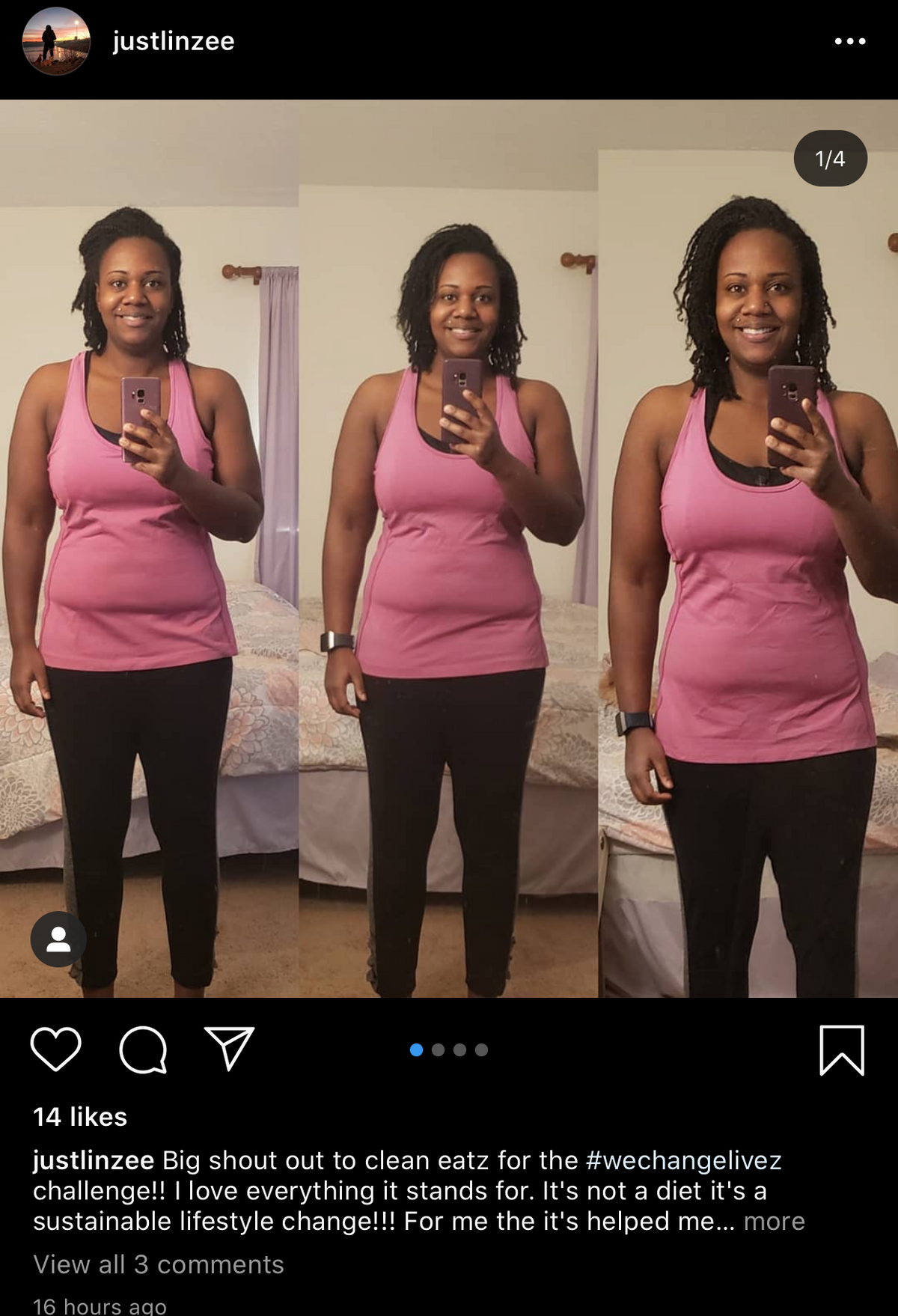 Before and After Clean Eatz Weight Loss Success Story