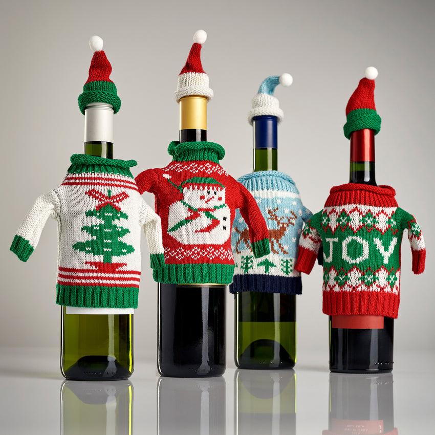 Ugly Holiday Sweaters Bottle Cover – Splash Wines