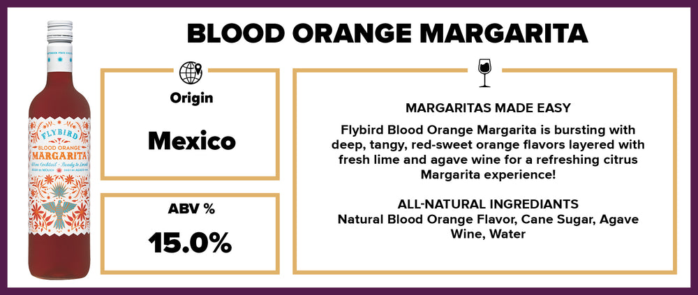 fly bird blood orange margarita