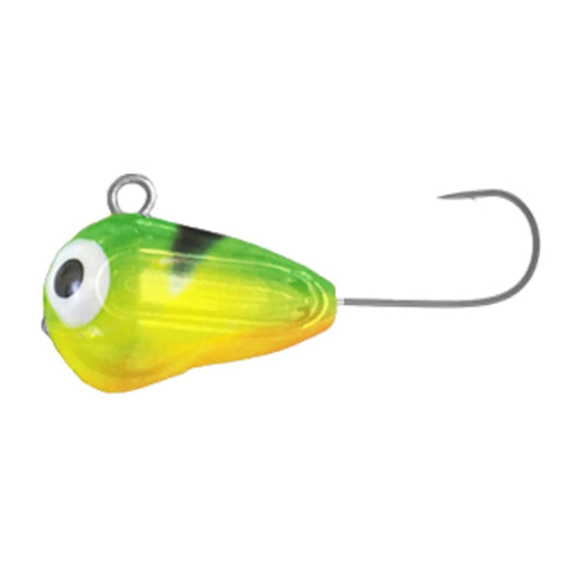 Clam Tikka Flash 1/32 oz - Red Tiger Glow - Ice Fishing Lure