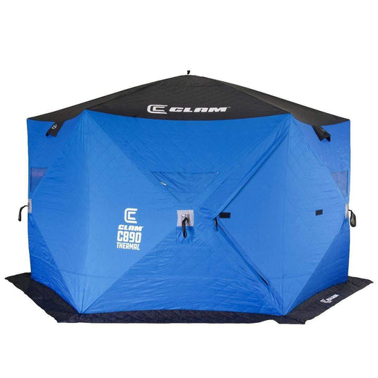 Clam X500 Thermal Lookout - 5-Sided Hub Ice Shelter 17480 - The