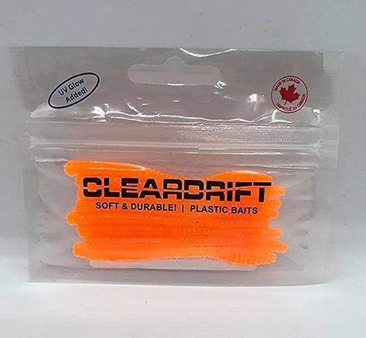 Cleardrift 3.5 Steelhead Worm, Hot Orange – Fishing World