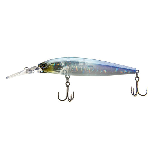 R2S Whopper Plopper 75 Phantom Shad Hard Plastic Fishing Lure, Size: 75mm (3 inch), White