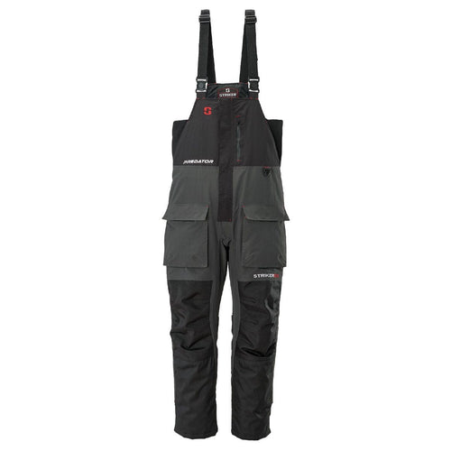 STRIKER ICE Adult Male Hardwater Bibs, Color: Gray/Black, Size: 2XL Tall  (6201009)