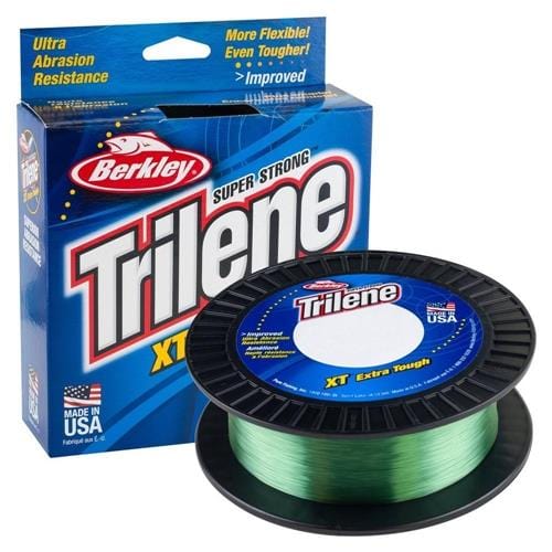 2 BERKLEY TRILENE FISHING LINE SPOOLS SUPER STRONG 330 YARDS 8LB TEST CLEAR  NIB 