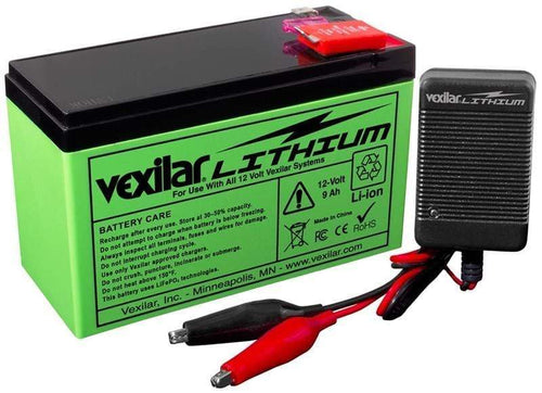 Vexilar Lithium 12 Volt 9ah Battery and Charger