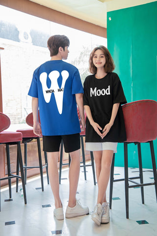 “Mood" Print Oversized Unisex T-shirt 2130