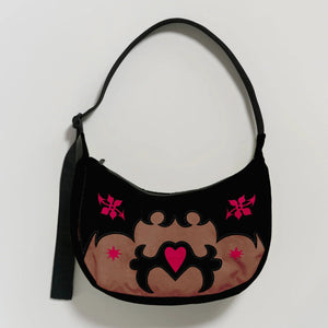 Medium Nylon Crescent Bag - Neighborly