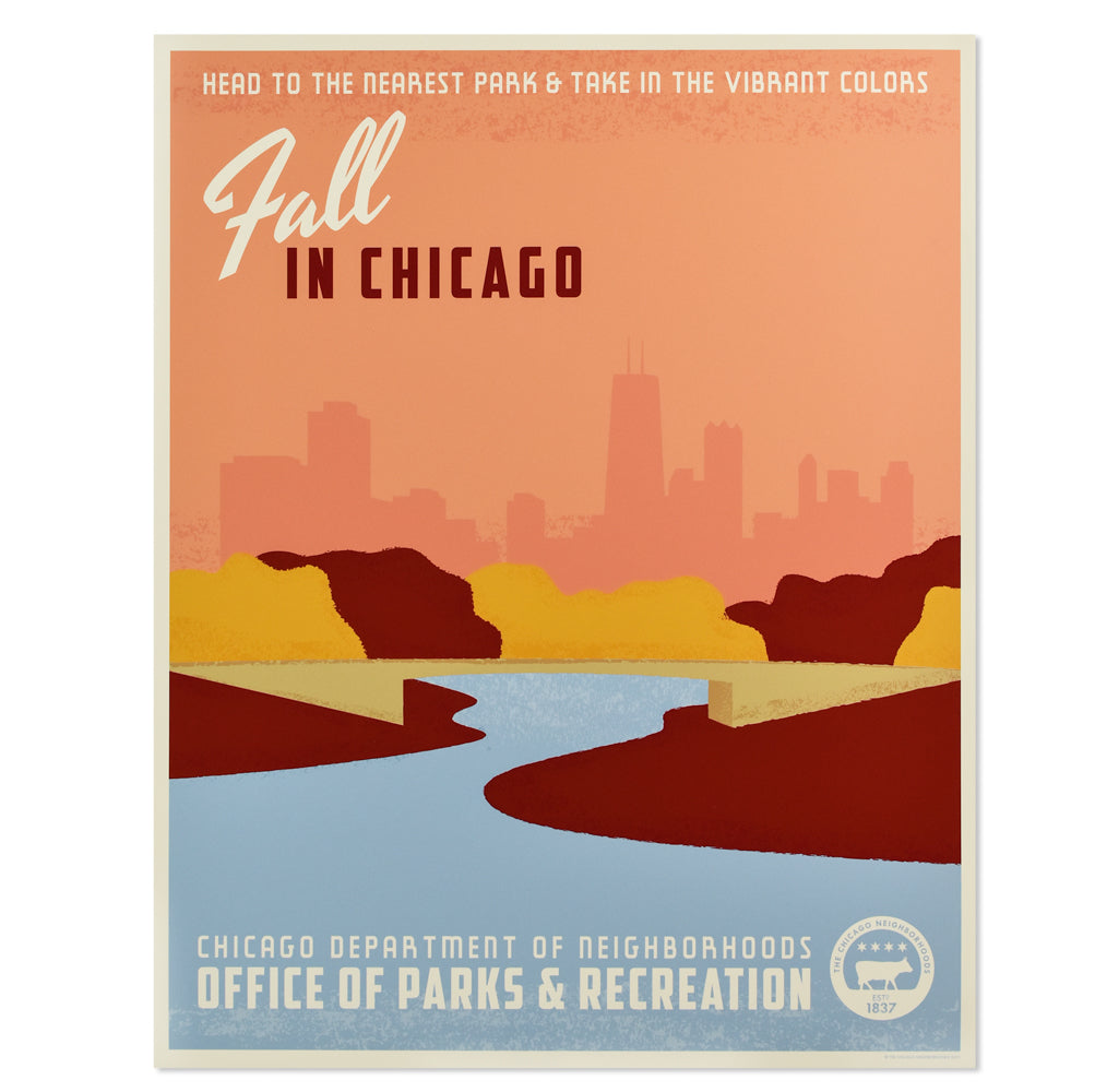 Fall in Chicago WPA-Style Tourism 16