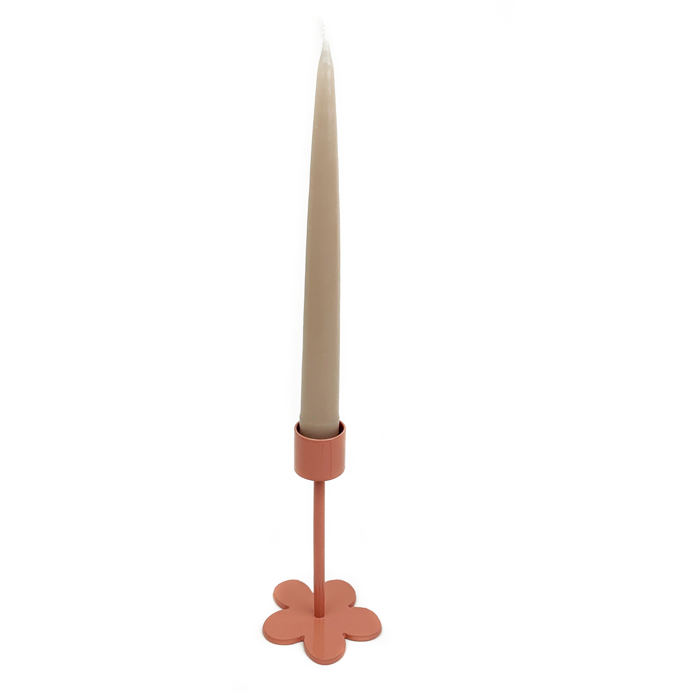 Daisy Flower Steel Candlestick