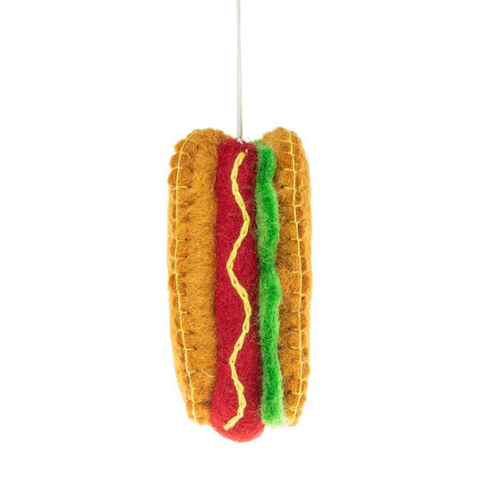 Chicago Style Hot Dog Enamel Keychain