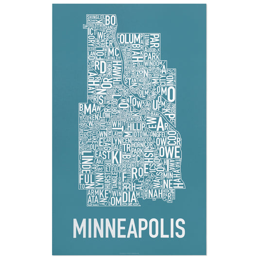 Printable Map of St. Paul Minnesota Home Decor Unique Gift 