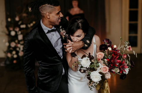 wedding bride and groom ceremony