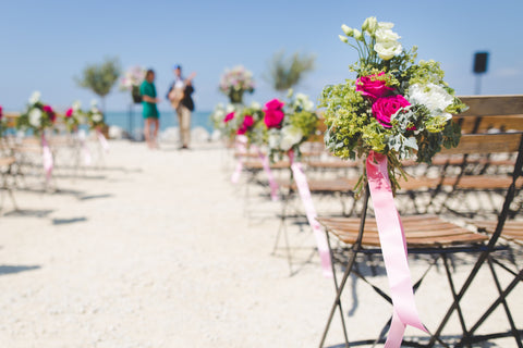 beach destination wedding decor