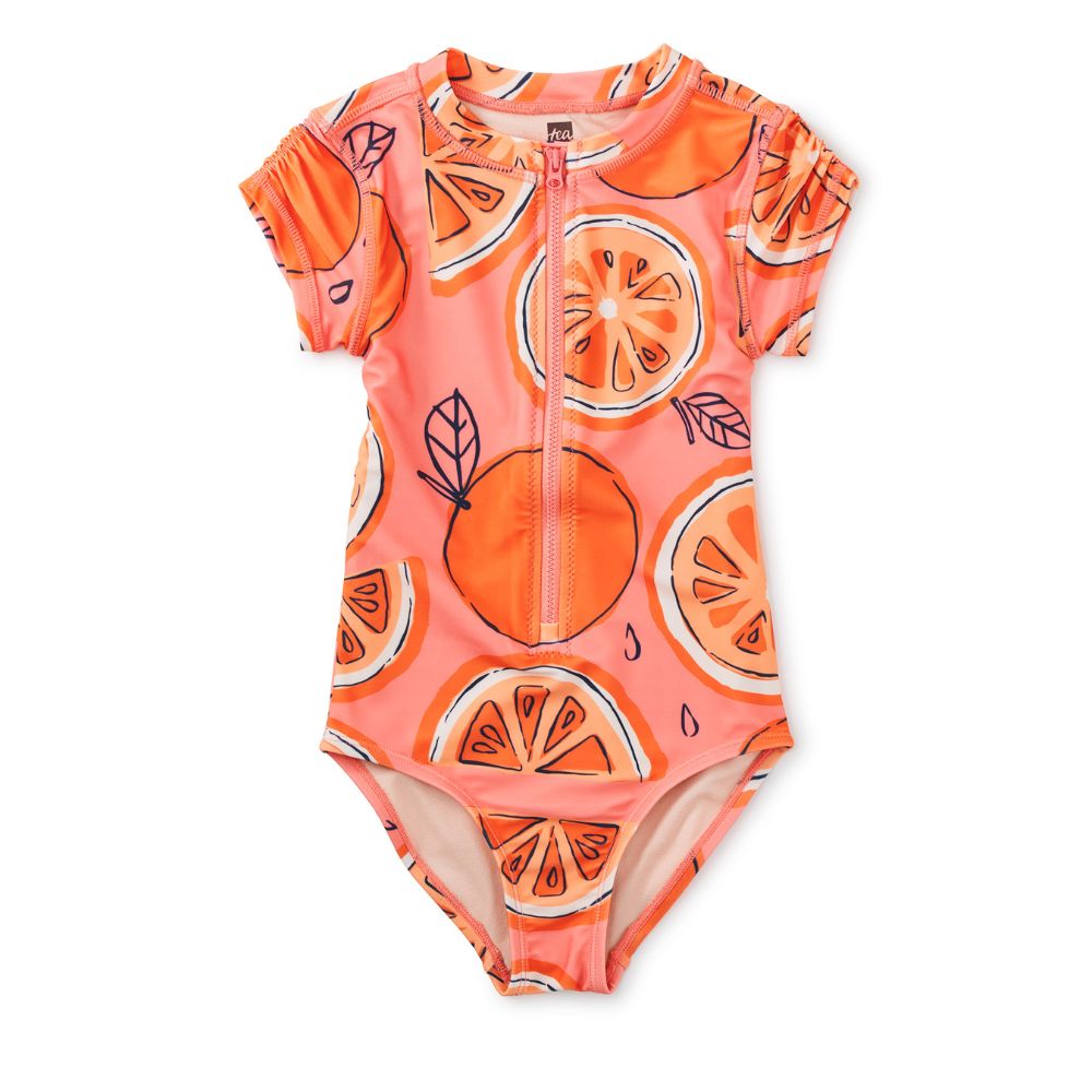 Tea Rash Guard One-Piece Swimsuit BG – Kol Kid