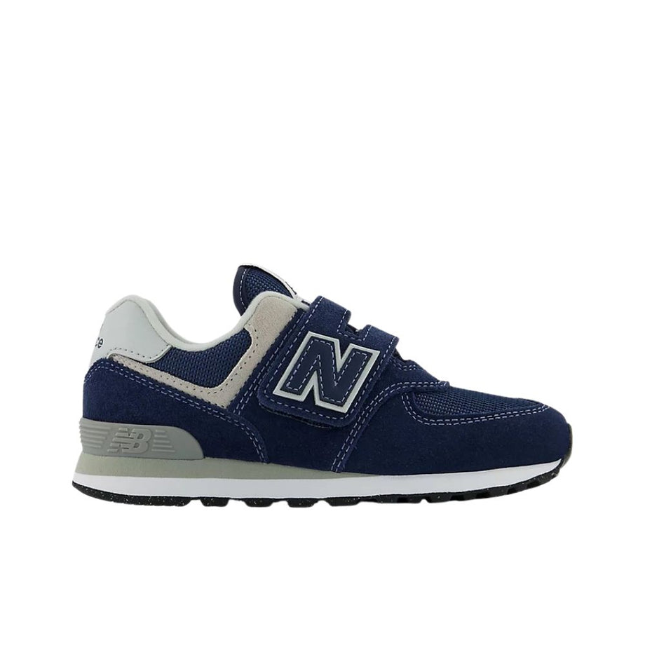 New Balance Kids' 574 NEW-B Hook & Loop in Blue/White Synthetic, 5