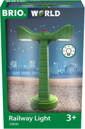 BRIO World Railway Light For Kids Age 3 Years Up - Wooden Train Accessories And Add Ons
