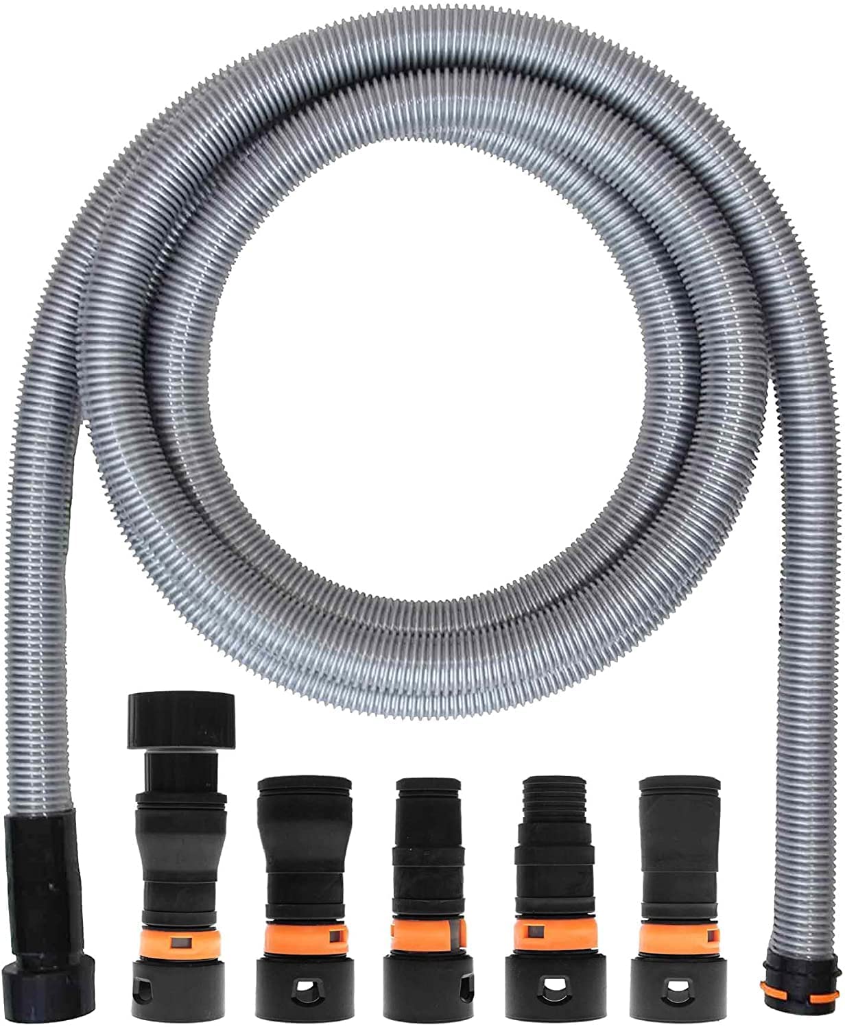 VPC Garage & Utility Vacuum Cleaner Kit with Stainless Steel Hose Reel