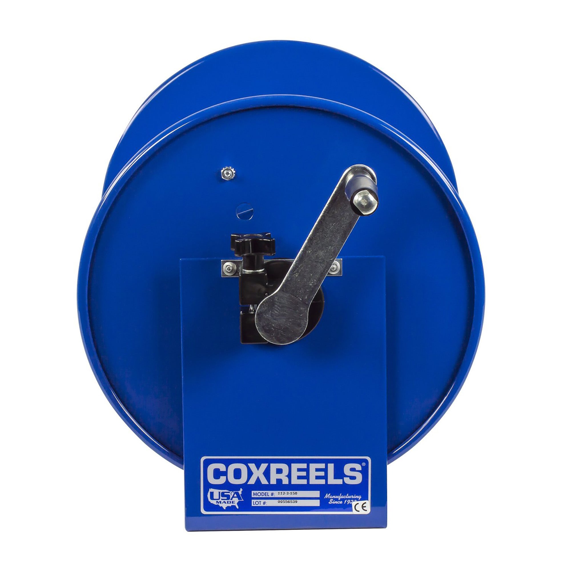 Coxreels 112-3-50 Compact Hand Crank Steel Hose Reel - 4,000 PSI - Holds  3/8 x