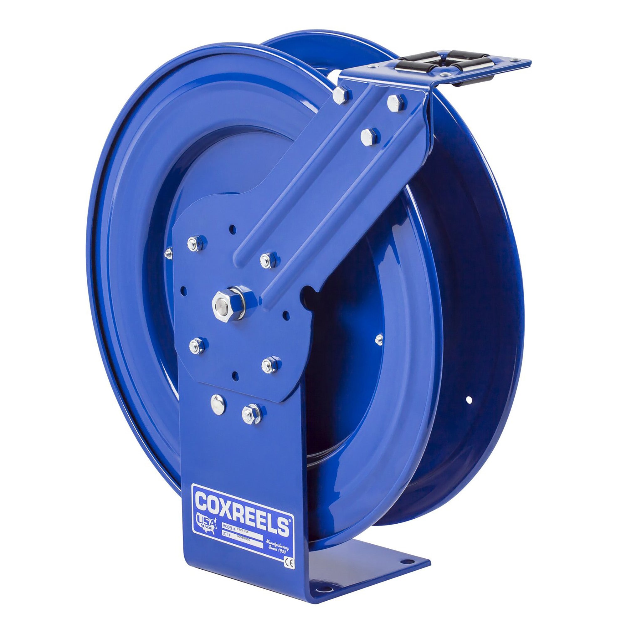 Hose reel - DP SERIES - Coxreels - self-retracting / dual-pedestal / open