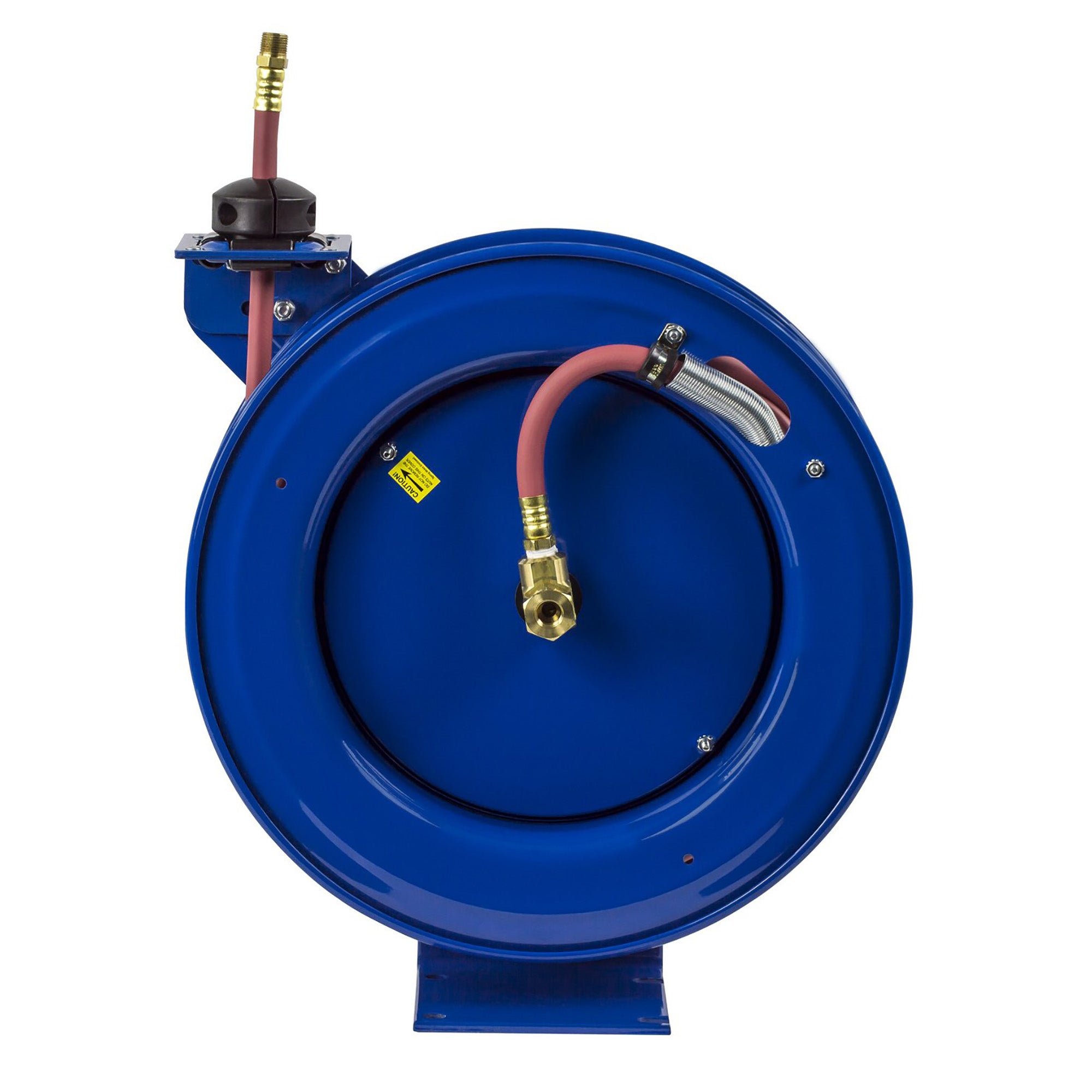 Coxreels P-LP-450 Low Pressure Retractable Air/Water Hose Reel: 1/2 I.D, 50' Hose Capacity, with Hose, 300 PSI, Made in USA