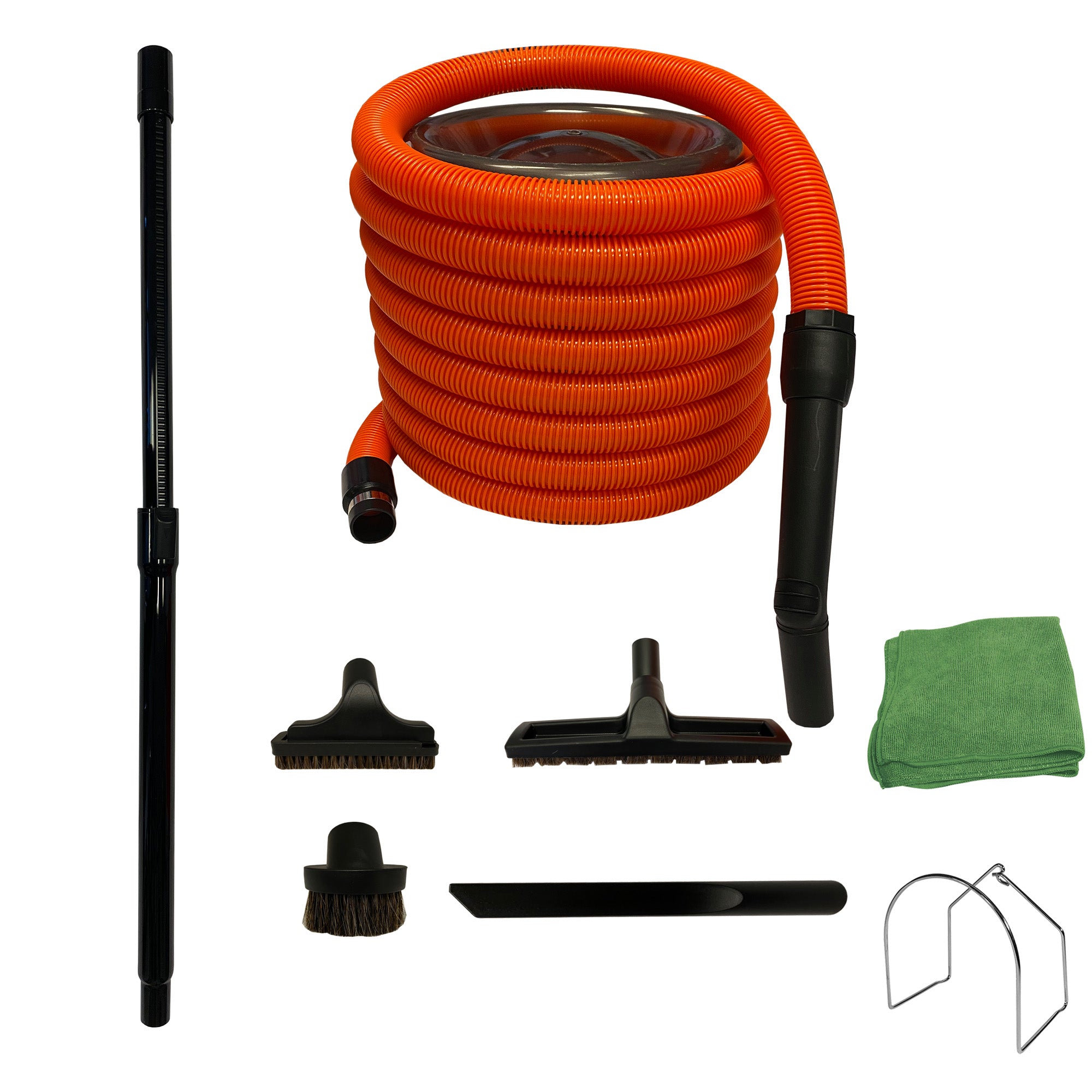 Central Vacuum Garage & Car Cleaning Kit with 1.25 Inch Commercial