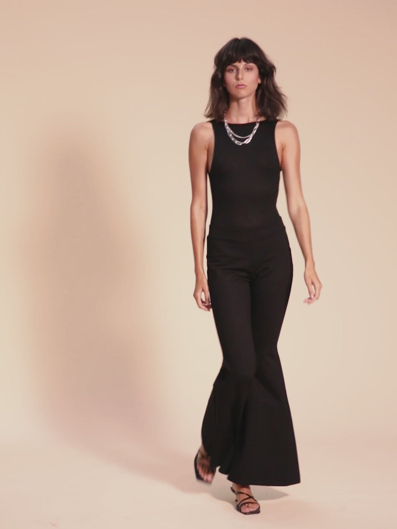 Shop Whitney Black Sleeveless Open Back Tencel Bodysuit – SHE IS REBEL GmbH