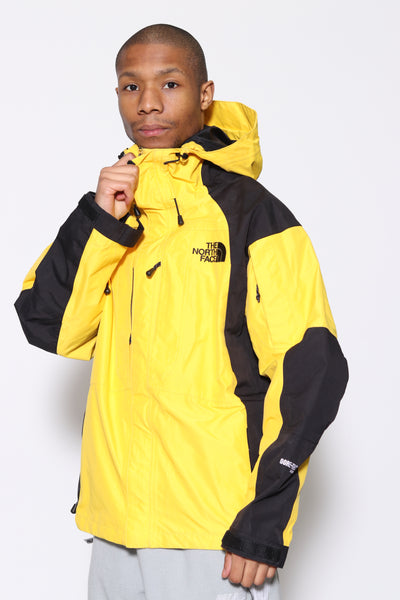 north face gore tex jacket yellow