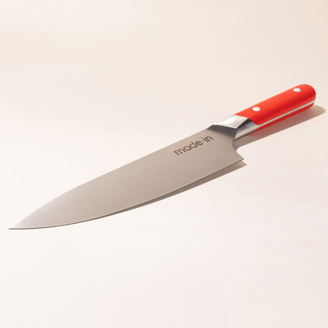 8 inch chef knife red