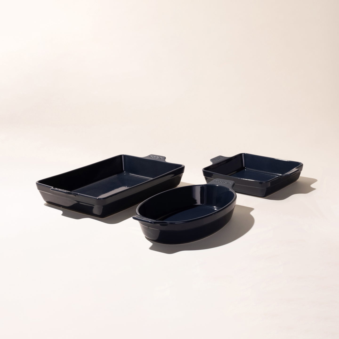 Crate & Barrel Slate Blue Baking Sheets, Set of 3